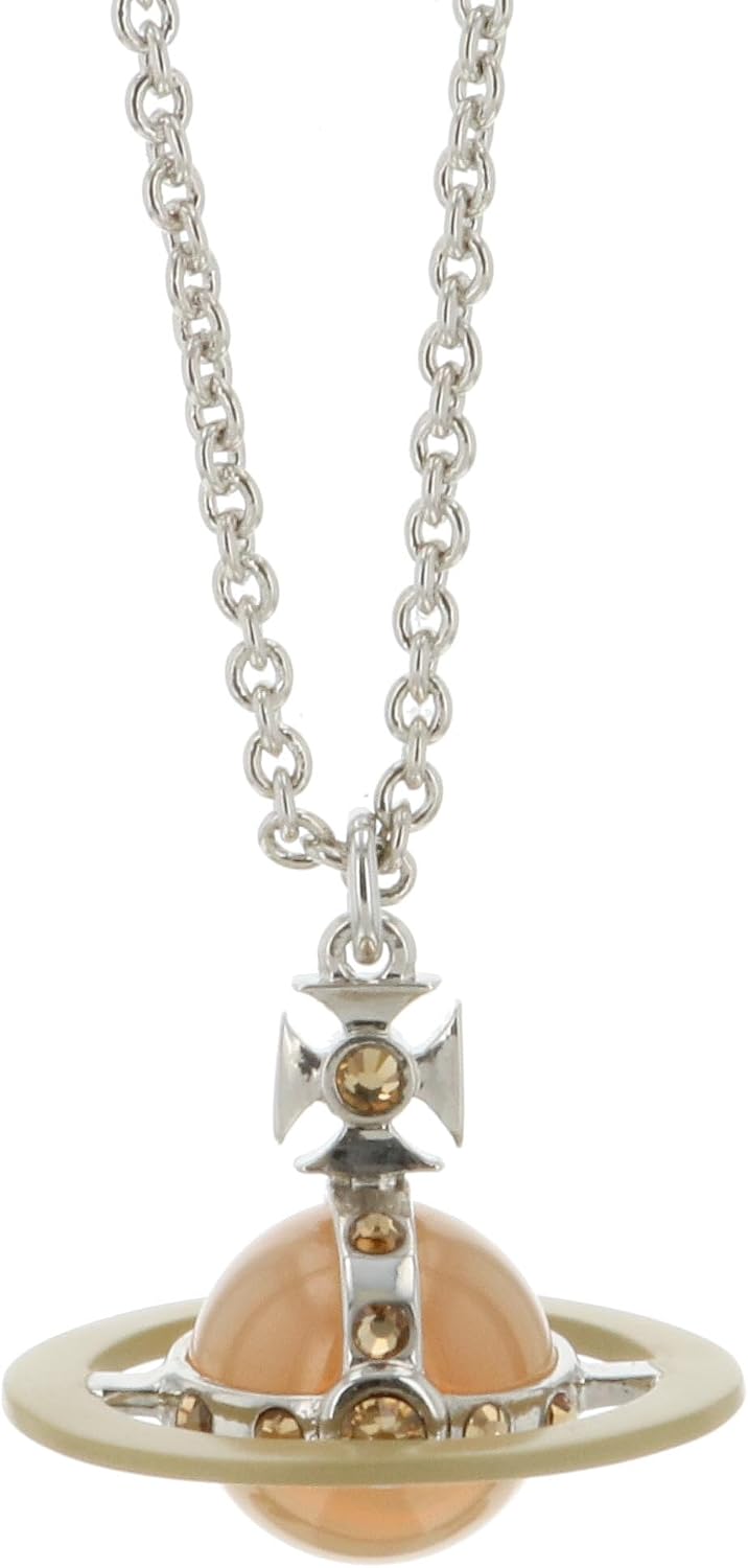 Vivienne Westwood 6302039I/02P515 Womens Tiny Original Orb Necklace, Brass, Small, Brass, No Gemstone