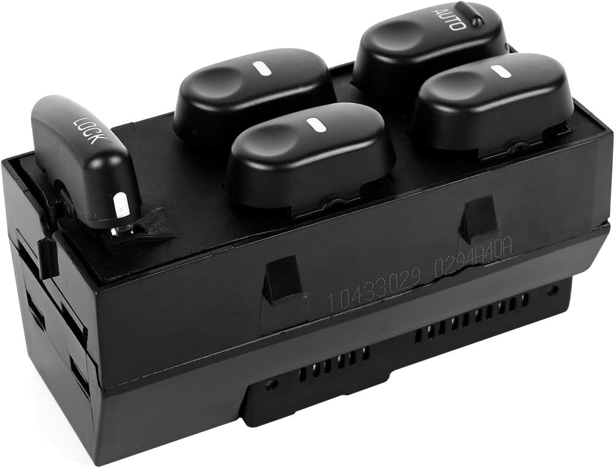 LCWRGS Master Power Window Switch Driver Side Compatible with Buick Century | Regal 1997 1998 1999 2000 2001 2002 2003 2004 2005, Replace# 10433029 19244641