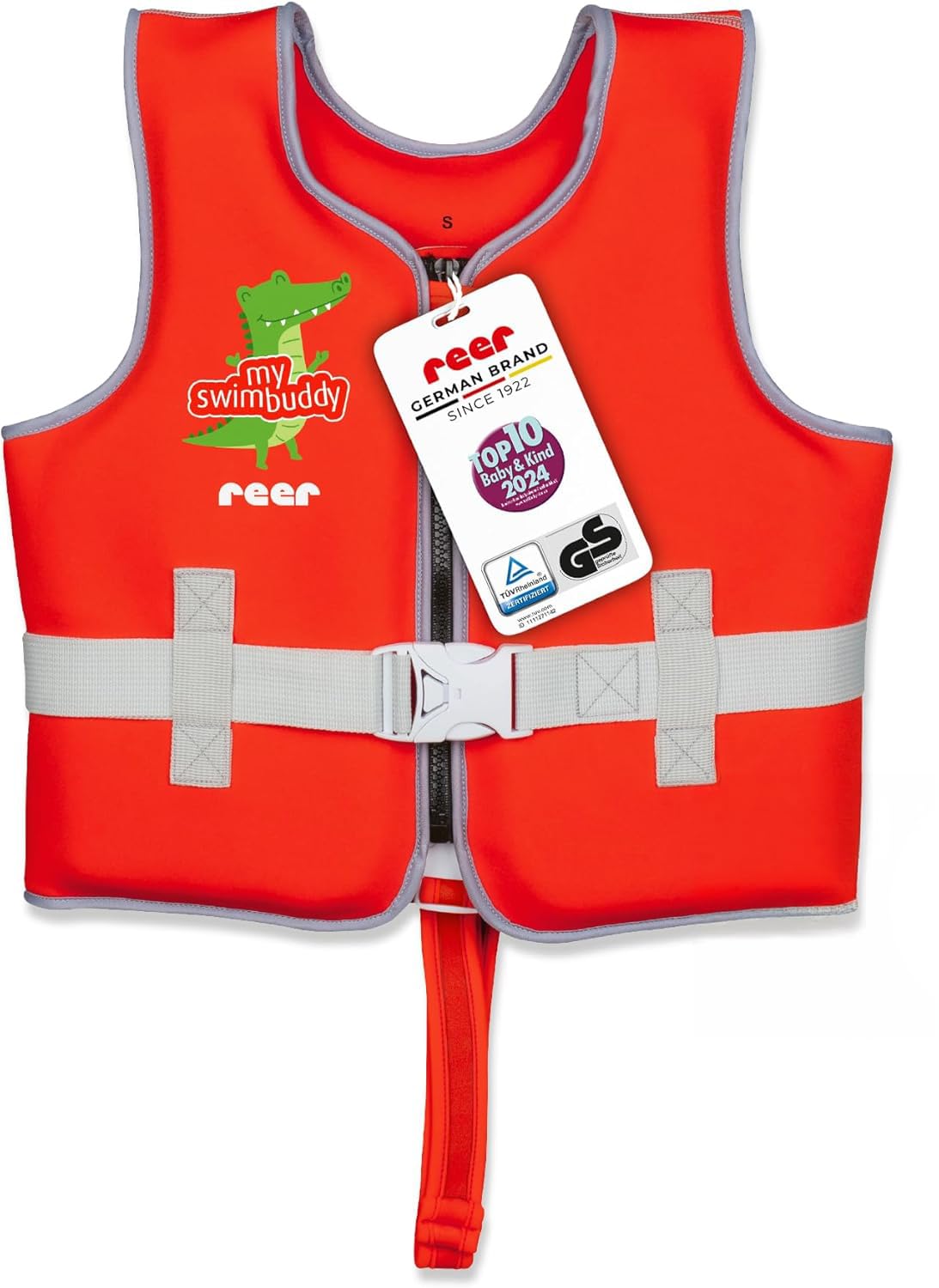 reer myswimbuddy Schwimmlernweste | Schwimmhilfe für Babys und Kleinkinder | Sicher Schwimmen Lernen | S (15-19kg) - M (19-30kg)