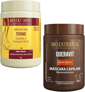 Kit Máscara Tutano 1kg + Máscara Queravit 1kg Bio Extratus