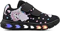 Tenis Infantil De Led Feminino Unicornio Calce Facil Meninas