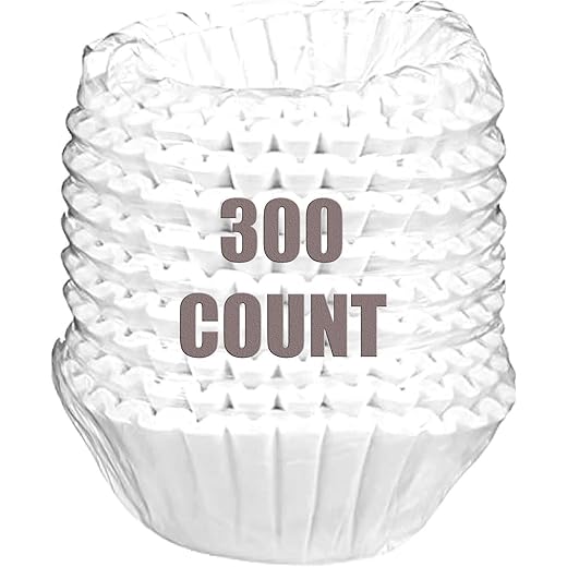 Divan Disposable Coffee Filters 8/12 Cup Size 300 Count Whit