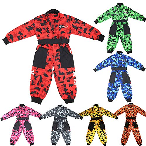 Zorax Intérieur doux/extérieur durable CUB Enfants Motocross CAMO Costume Enfants Moto Moto Course Vêtements Enfant ATV Karting Costume Globalement