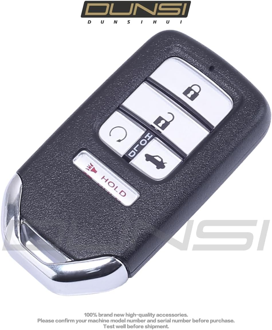 DUNSIHUI Kr5v2x Car Key Fob Keyless Control Entry Remote 5 Button Replacement Compatible With Civic Sedan Ex/Sedan Tour/Ex Turbo Cvt/ Lx Hdm Cvt/Coupe Ex Sport Tour/Sedan Ex Sport Tour 433mhz