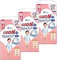 GOONプラス 肌快適設計 BIGサイズ パンツ 38枚×6パック 紙おむつ GOO.N 大王製紙 グーンプラス 肌快適設計パンツ Mサイズ58枚 3