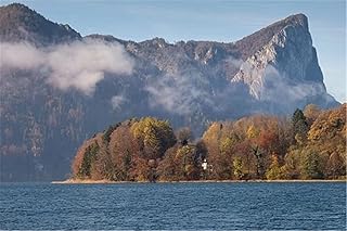 Yingxin34 100 Piece Jigsaw Puzzle - 100 Piece Puzzle - Big Puzzle - Puzzle for Adult and Kid - 100 Piece - Woods by The Lake - 100 Piece Puzzle-45x35cm