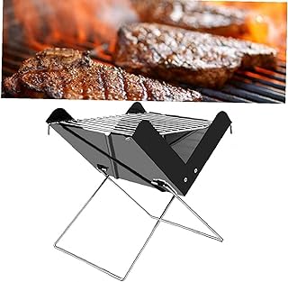 With You Everywhere, Anytime – The D-Mesh Mini Charcoal Grill Is Functional, Sturdy And Durable, Works On Charcoal And Firewood Like In A Mobile Outdoor Kitchen! (2 Pack)