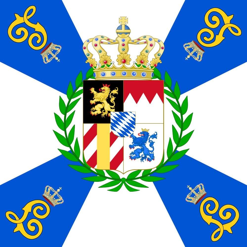 Drapeau Bavaria RGT grand format pour décoration murale intérieure et reconstitutions
