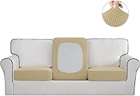 Vista 80 de Easy-Going Fundas Elásticas de 3 Piezas para Cojines de Sofá para Sofá Seccional Izquierdo/Derecho en Forma de L Chaise Lounge Funda de Asiento