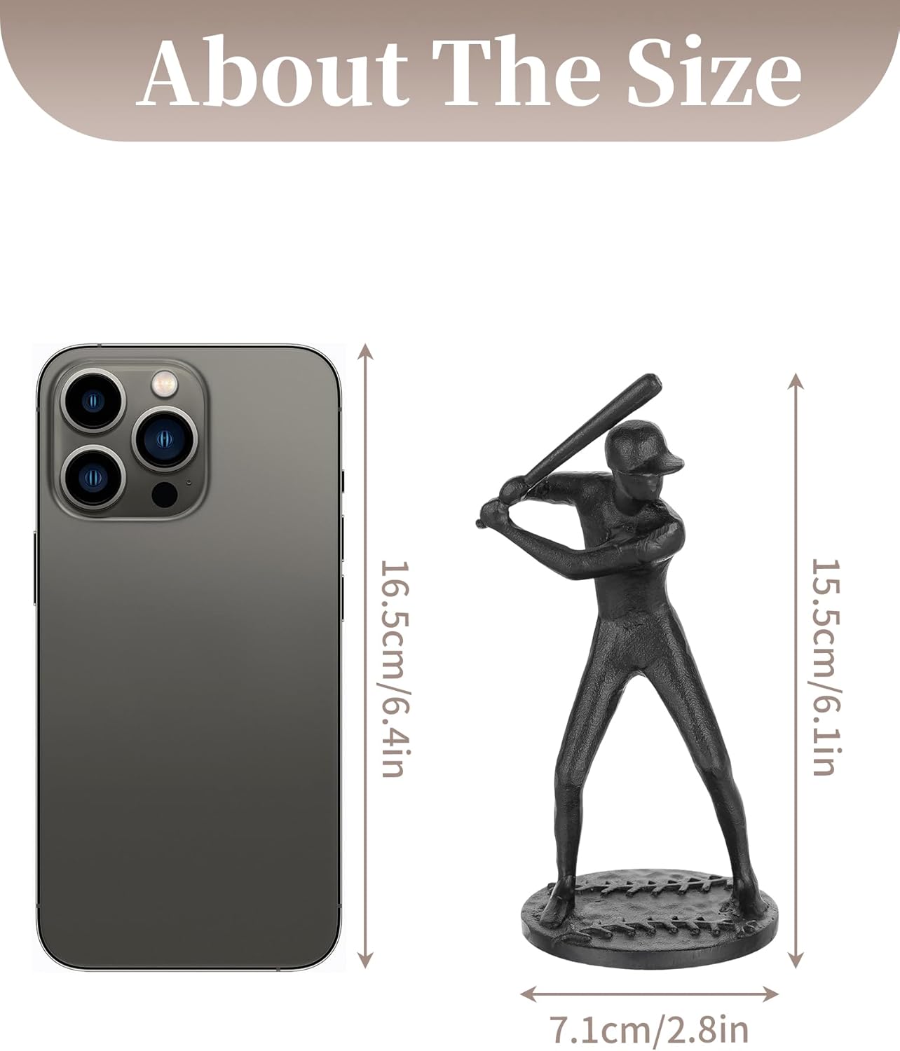 Sziqiqi Baseball Gifts for Men: Gifts for Baseball Players Lovers Coasch Teen Fans - Sport Themed Gift for Valentines Day Birthday Christmas - Baseballs Themed Figurine for Man