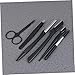 NOLITOY 6pcs Portable Stainless Steel Eyebrow Razor Set Comb Brush Scissors Shaper for Travel Beauty