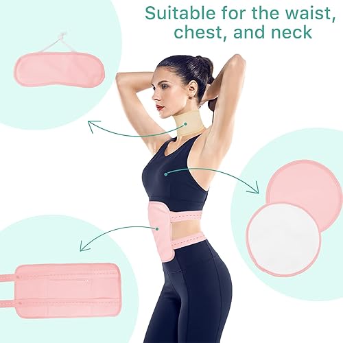 Miniatura 2 de Paquete de aceite de ricino para cintura, pecho y cuello tiroideo, paquete de aceite de ricino orgánico reutilizable para desintoxicación del hígado