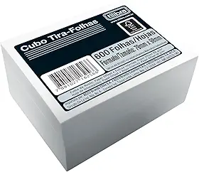 Tilibra - Cubo Bloco Lembrete Tira Folhas 600fls - 1 un