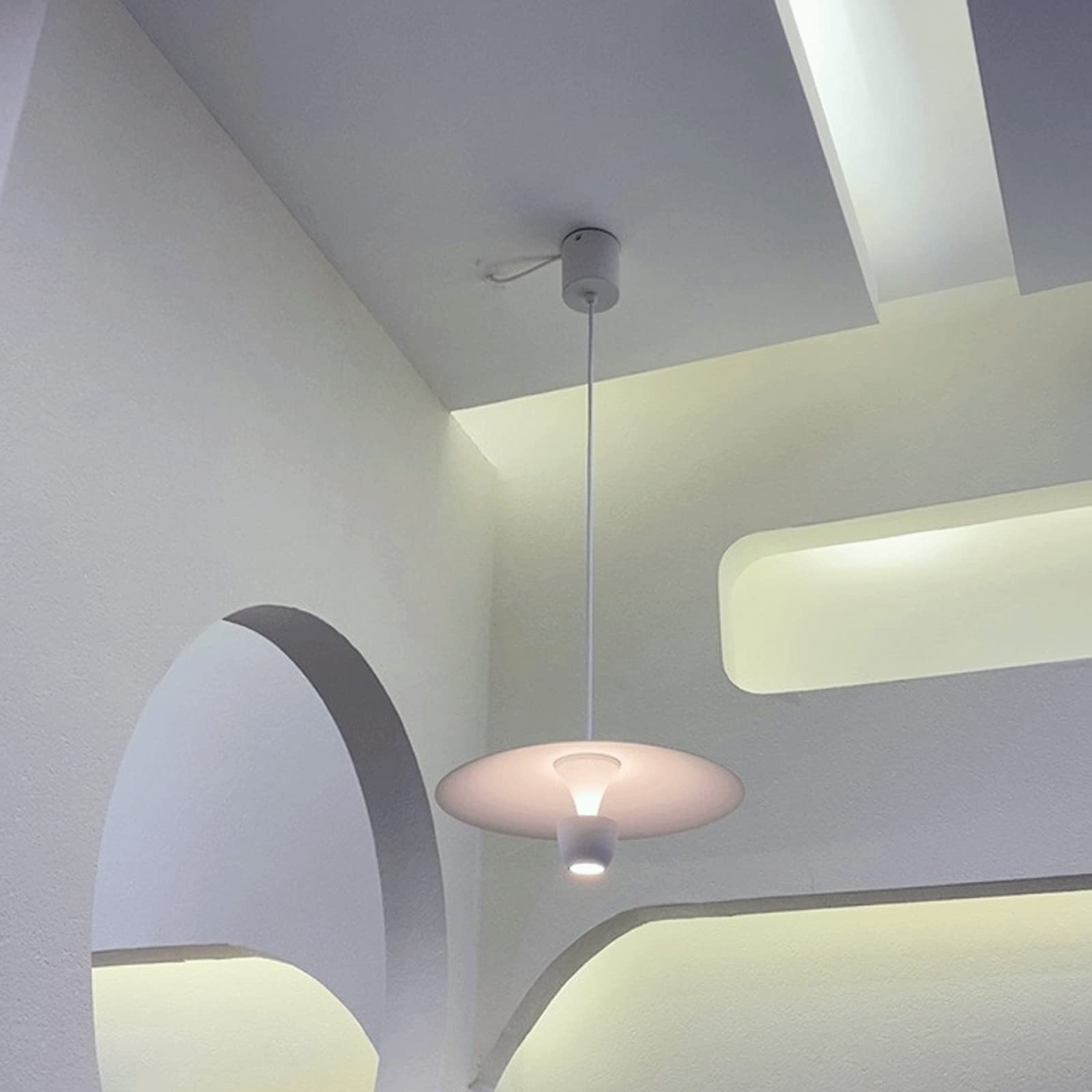 Lampy wiszące Wyspa kuchenna, Lampy wyspowe LED 8 W, Pojedyncza oprawa sufitowa wisząca, Oświetlenie wiszące Nowoczesna lampa wisząca sufitowa, Pokój dzienny, Jadalnia, Bar, Kawiarnia, Jadalnia itp.