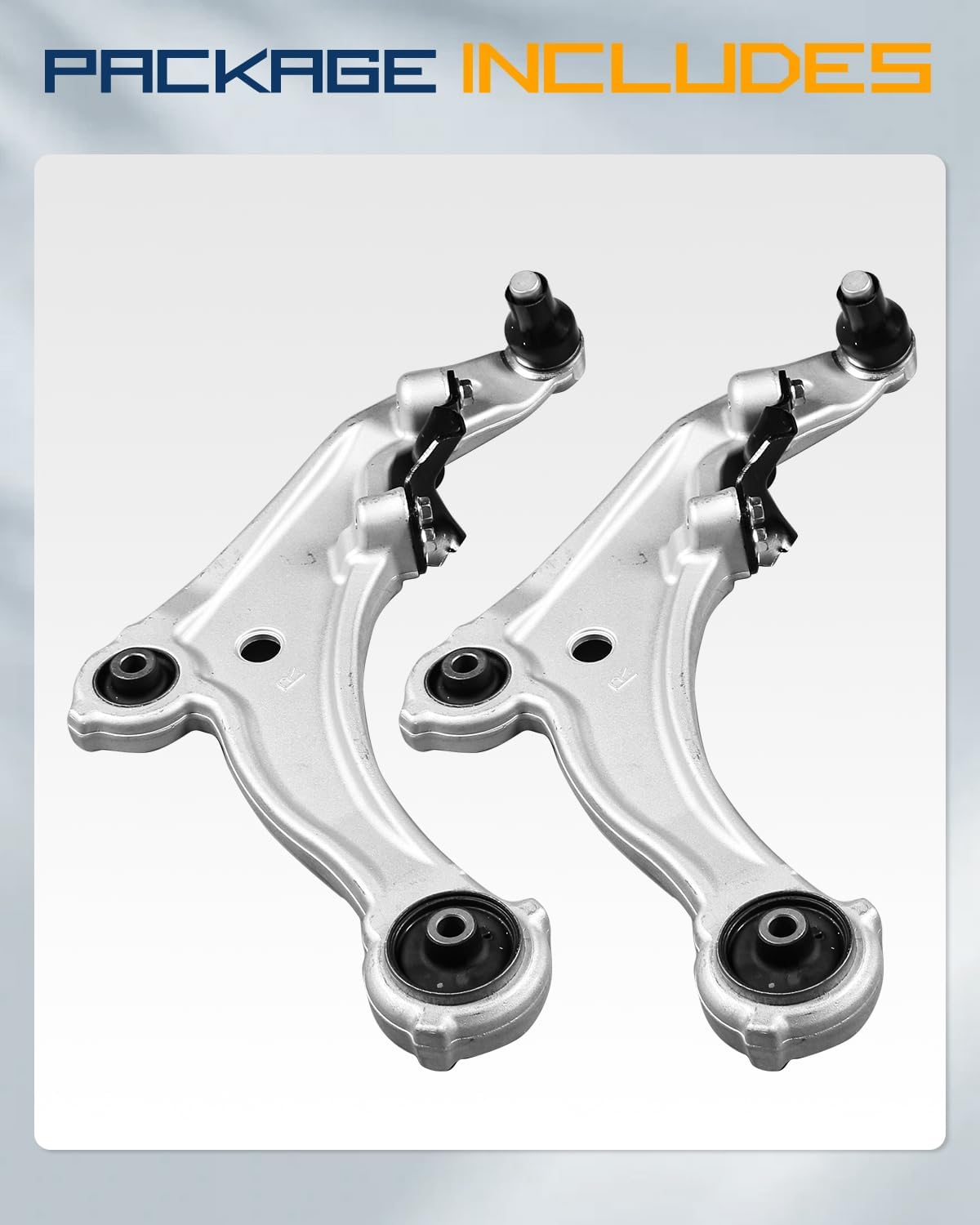 Pair Front Lower Control Arm w/Ball Joint Compatible with Nissan Maxima 2009 2010 2011 2012 2013 2014 Replacement K622059 K622054