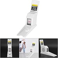 Vista 8 de Medición de altura, medidor de estatura de crecimiento montado en la pared, cinta métrica de altura de metal retráctil para niños y adultos (blanco)