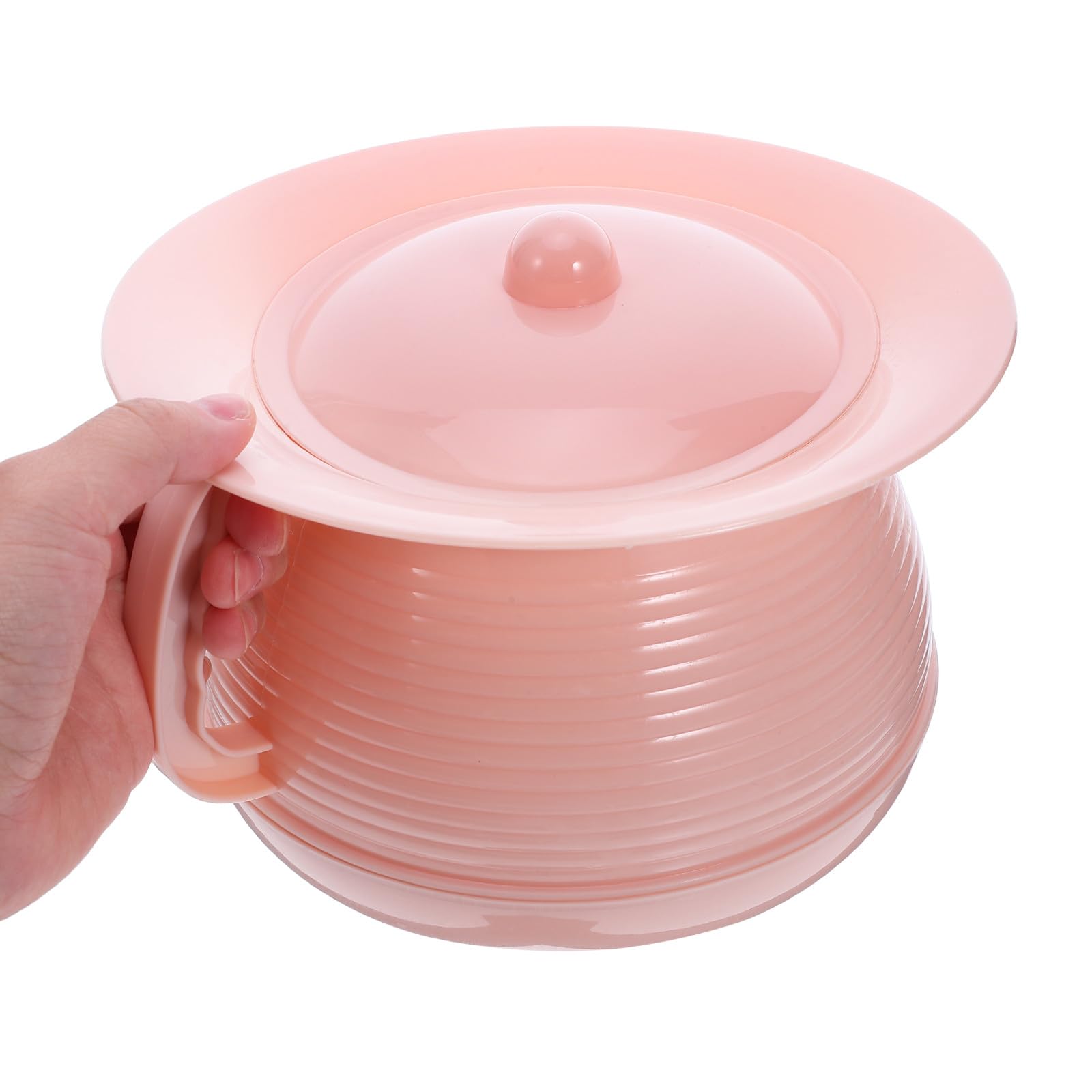 VICASKY Orinatoi Portatili per Anziani e Bambini 2 Pezzi con Coperchio Aderente, Vaso da Bagno Resistente in Plastica Rinforzata, Vasino di Emergenza Leggero per Uso Domestico e Mobilità