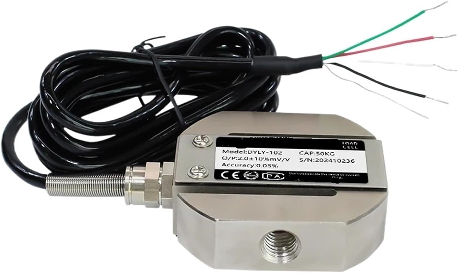 DYLY-102 S Type Tension Pressure Sensor Weighing Force Measurement Module Industrial Weight 5kg 500kg(0-50kg)