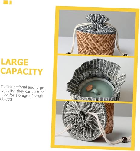 Miniatura 5 de Bolsa de almacenamiento para tetera, organizador de pared para dormitorio, té pequeño, acogedor, almacenamiento para colgar en la pared, estilo