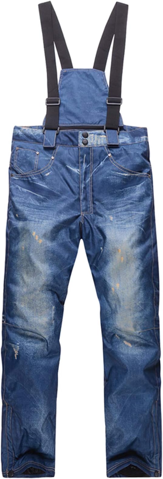 INVACHIUnisex Claw Hammer adult Snow Ski Pants Snowboarding sking Trousers Imitation Denim Overalls
