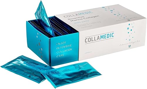 COLLAMEDIC Polvo de péptidos de colágeno Colágeno marino bioactivo hidrolizado puro Suplemento de proteína natural en polvo para piel, cabello,
