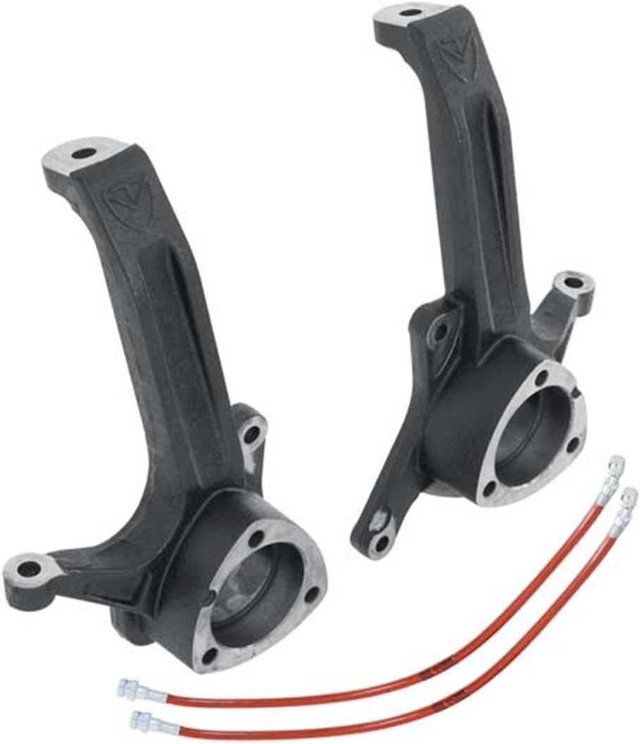 MaxTrac SUSPENSION'S Part# 703030B is A Pair of 4" Lift SPINDLES CAST from DUCTILE Steel & E-Coated Black