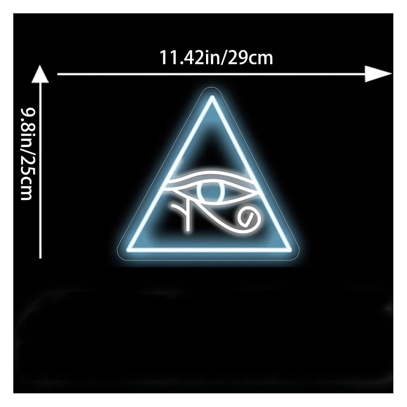 Luz de neón Luces de neón con forma ojo, luces decorativas, arte para sala juegos