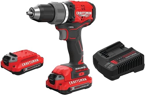 Miniatura 6 de CRAFTSMAN RP+ Kit de taladro/destornillador inalámbrico, con 2 baterías y cargador, sin escobillas (CMCD713C2)