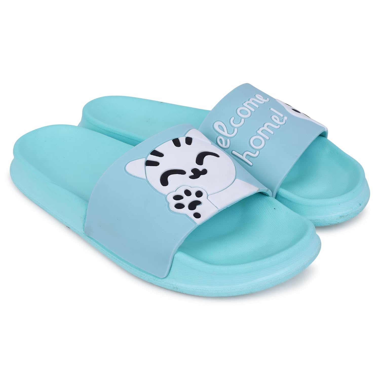 Buy Pampy Angel Welcome Women's Flip Flops Slides Back Open Household  Comfortable Slippers Black,38 (Euro) at Amazon.in