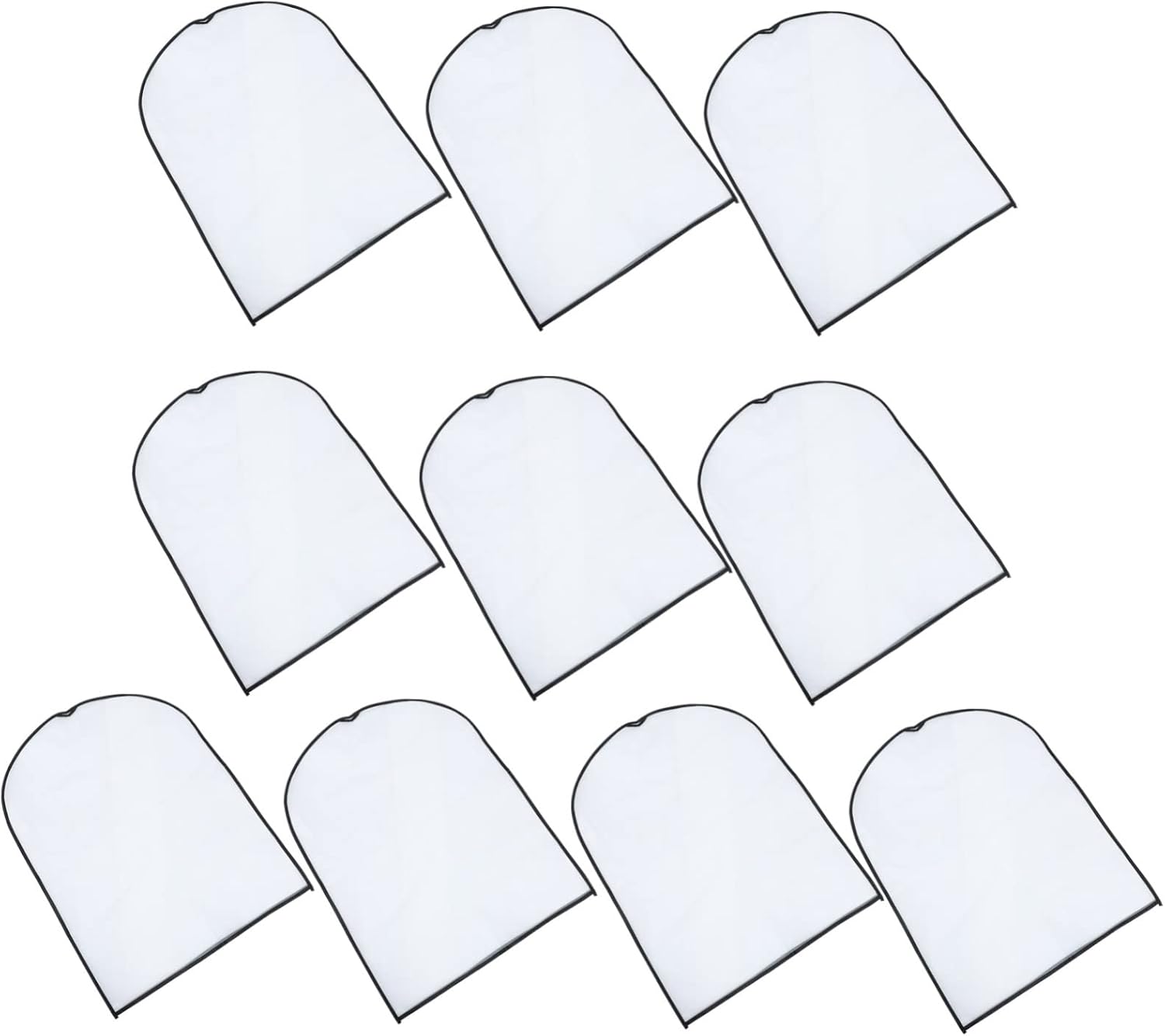 PRETYZOOM 10pcs Suit Bag Garment Bags for Hanging Clothes Dustproof Cover Clothing Storage