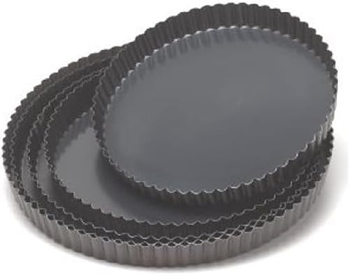 Miniatura 4 de Paderno - Bandeja estriada antiadherente para tarta/quiche, 7 3/4 pulgadas de diámetro.