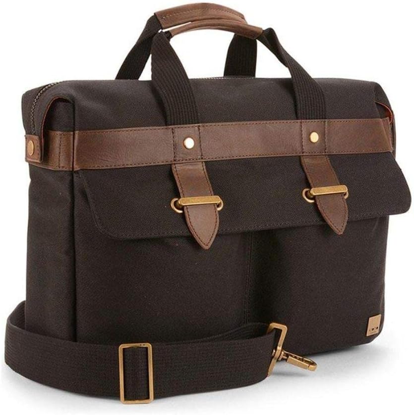 Knomo Balham Farnham 15-Inch Briefcase, Black