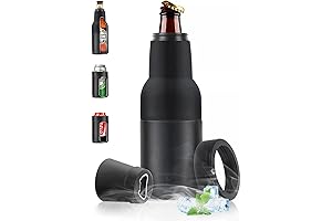 14 oz. Double Walled Insulated Beer Bottle Holder Stainless Steel Can Coolers
