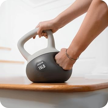WeGym Soft Kettlebells and Kettlebell Sets for Home Strength Training | 10-15-20 lb Weight Options with a Cushioned Impact-Resistant Base and Wide Non-Slip Grip for Home Workouts