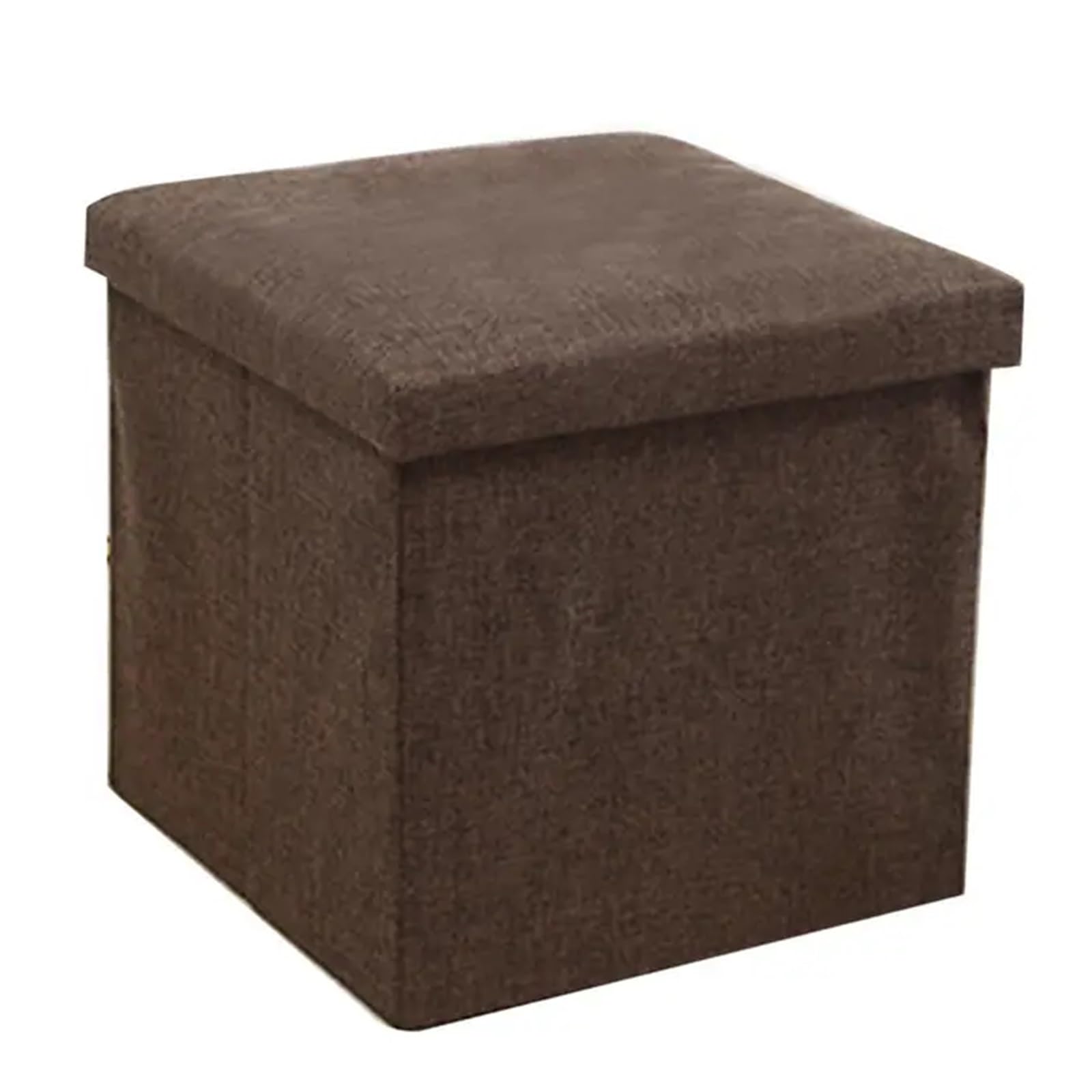 Tabouret avec Siège Rembourré et Rangement au Bout de Lit Café