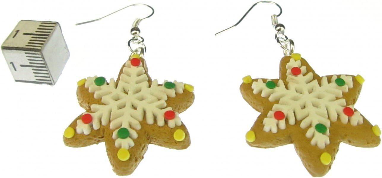 Cinamon Star Cookie Earrings Miniblings Christmas Cookies With Icing Biscuit