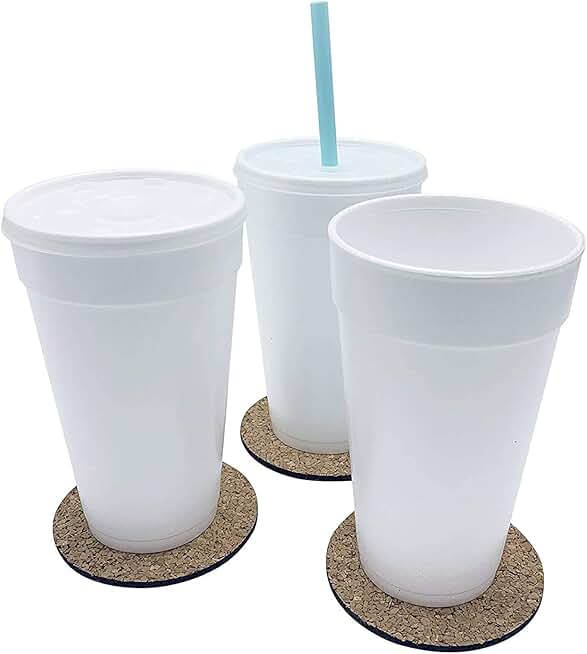20 oz foam cups with lids