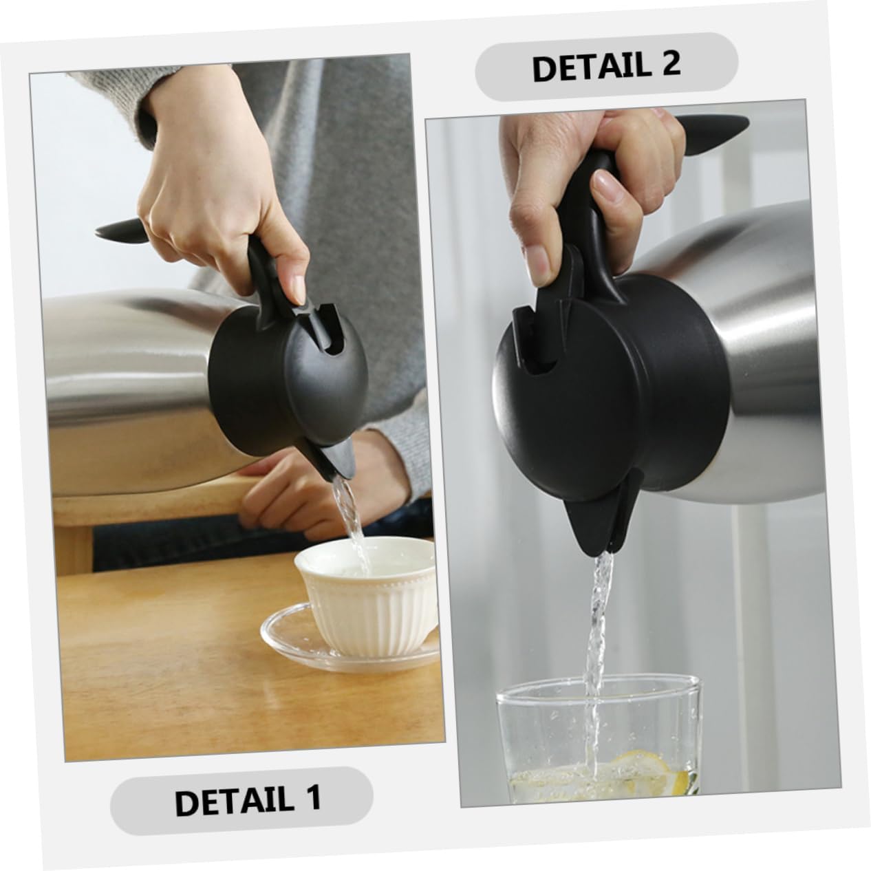 Large Capacity Thermal Carafe Hot Water Dispenser Handle Insulated Flask for Cold Hot Drinks