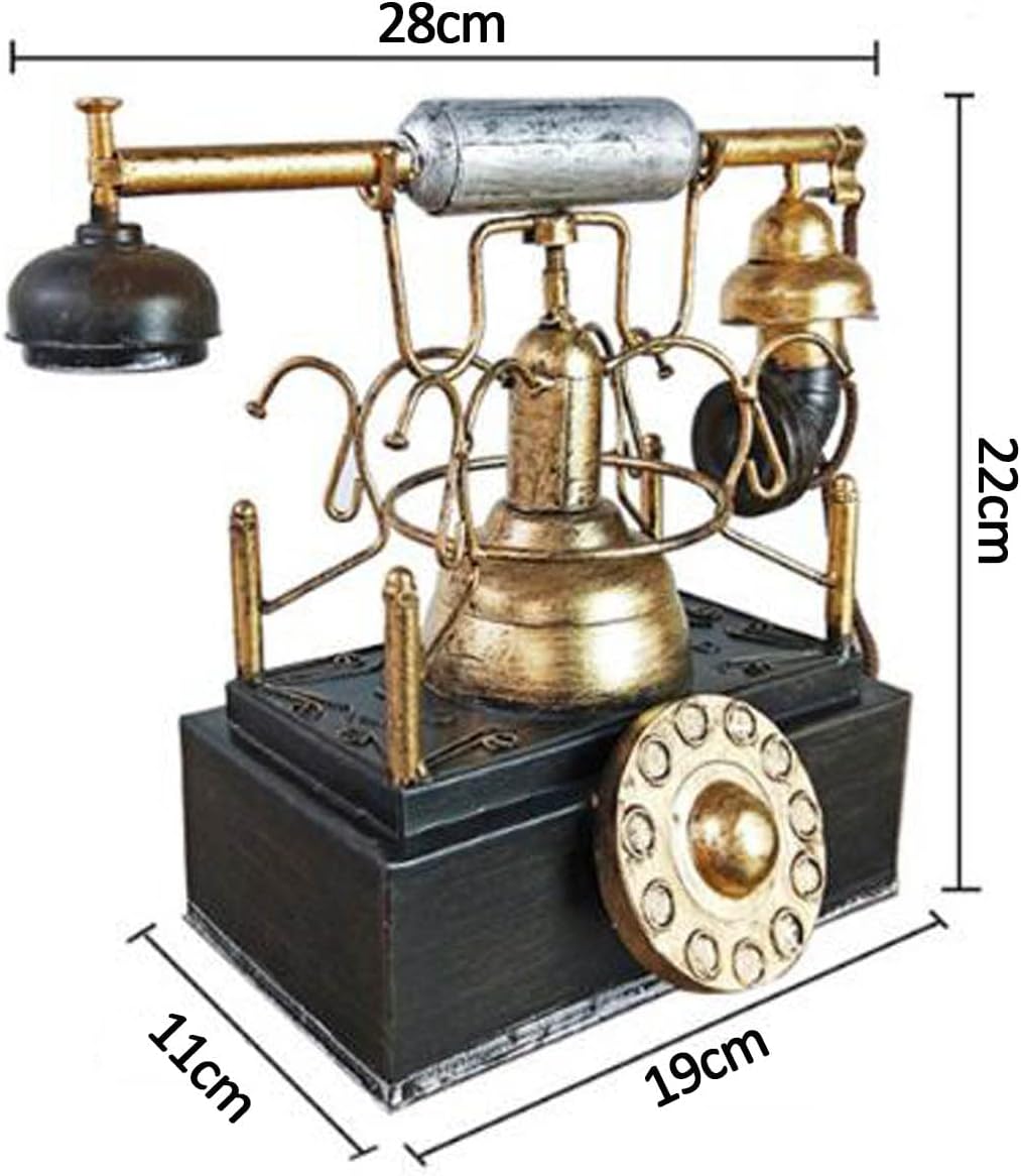 Landline Telephones Antique Telephone Wire Phone Home Decoration Model Telephone Wall Decor Large Creative Retro Decorative Phone