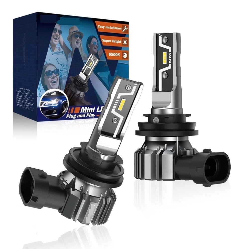 Żarówka LED H11 do reflektorów H7 H4 H8 H9 H1 9005 HB3 9006 HB4 led h11 Rozmiar Lampy samochodowe 50W 10000LM Reflektor 6500K Lampa przeciwmgielna(9006/HB4)