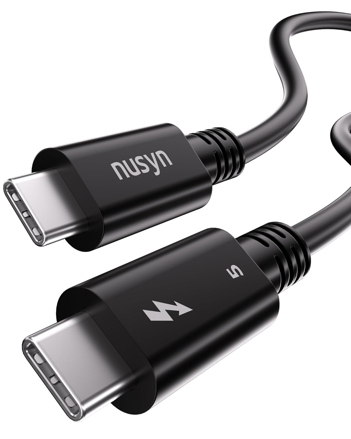 Thunderbolt 5 Cable, Intel Certified 3.3 FT USB C Cable, 240W Fast Charging, up to 120Gbps Bandwidth, 16K/8K Displays, Compatible with Thunderbolt 4, USB 4, USB C