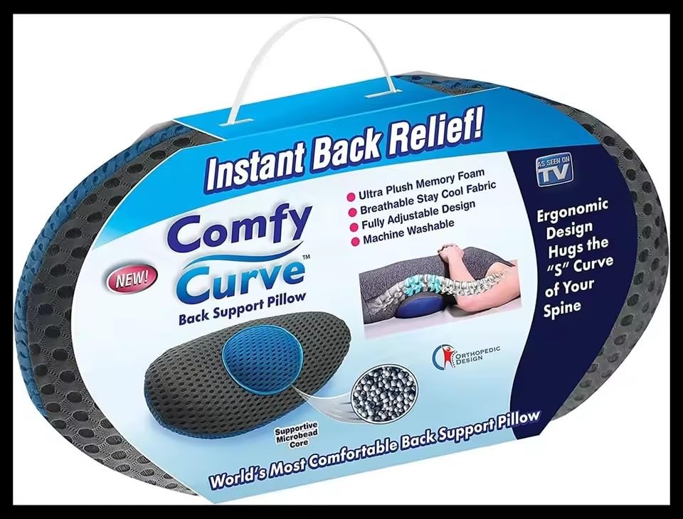 kunya® Lumbar Support Pillow for Car and Office Chair, Memory Foa...