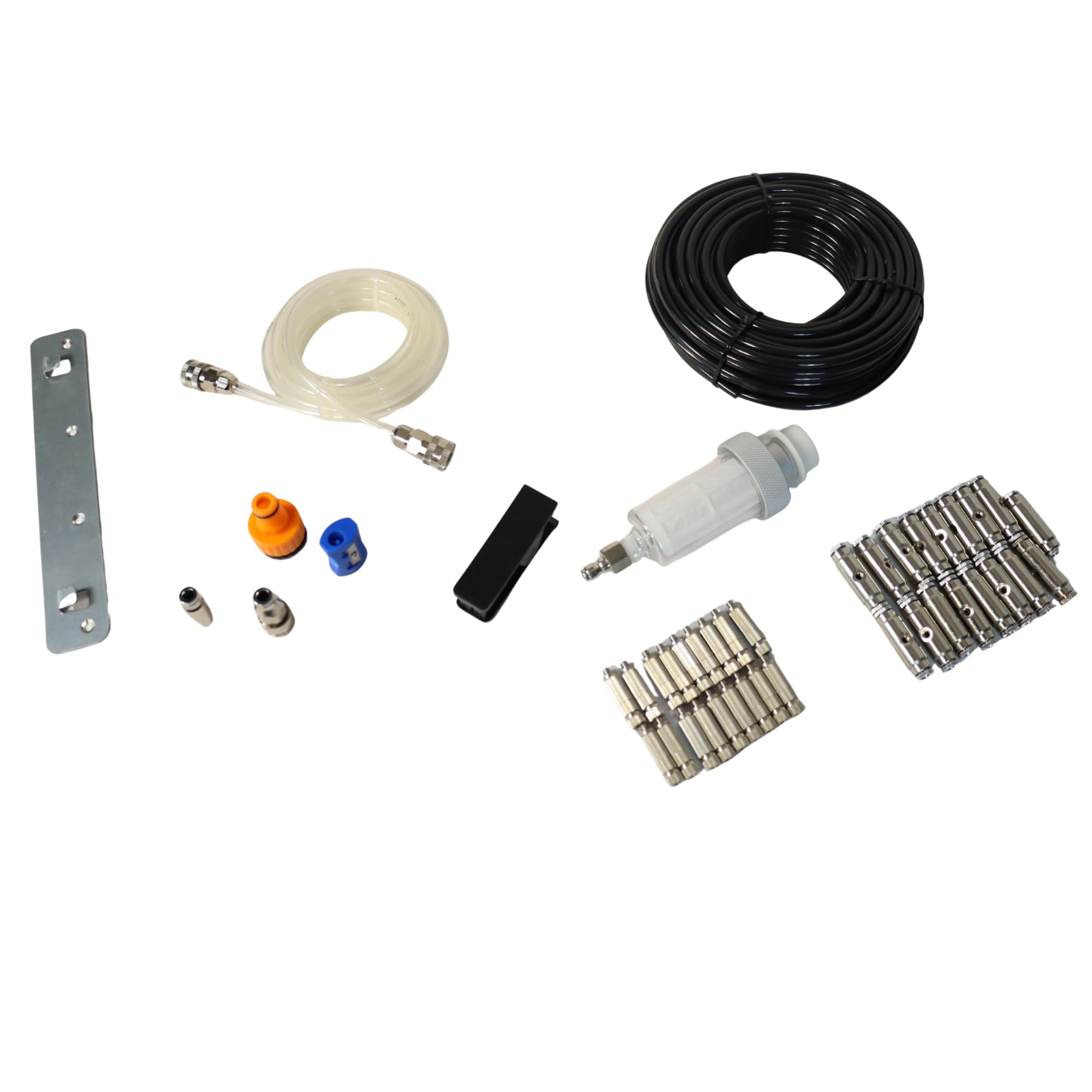 GARLAND FOGGY WALL-V23 Sistema Nebulizador de Pared | 120W, 50 bar, 18 Difusores, 20 m Manguera, Programador Digital, hasta 75 m²