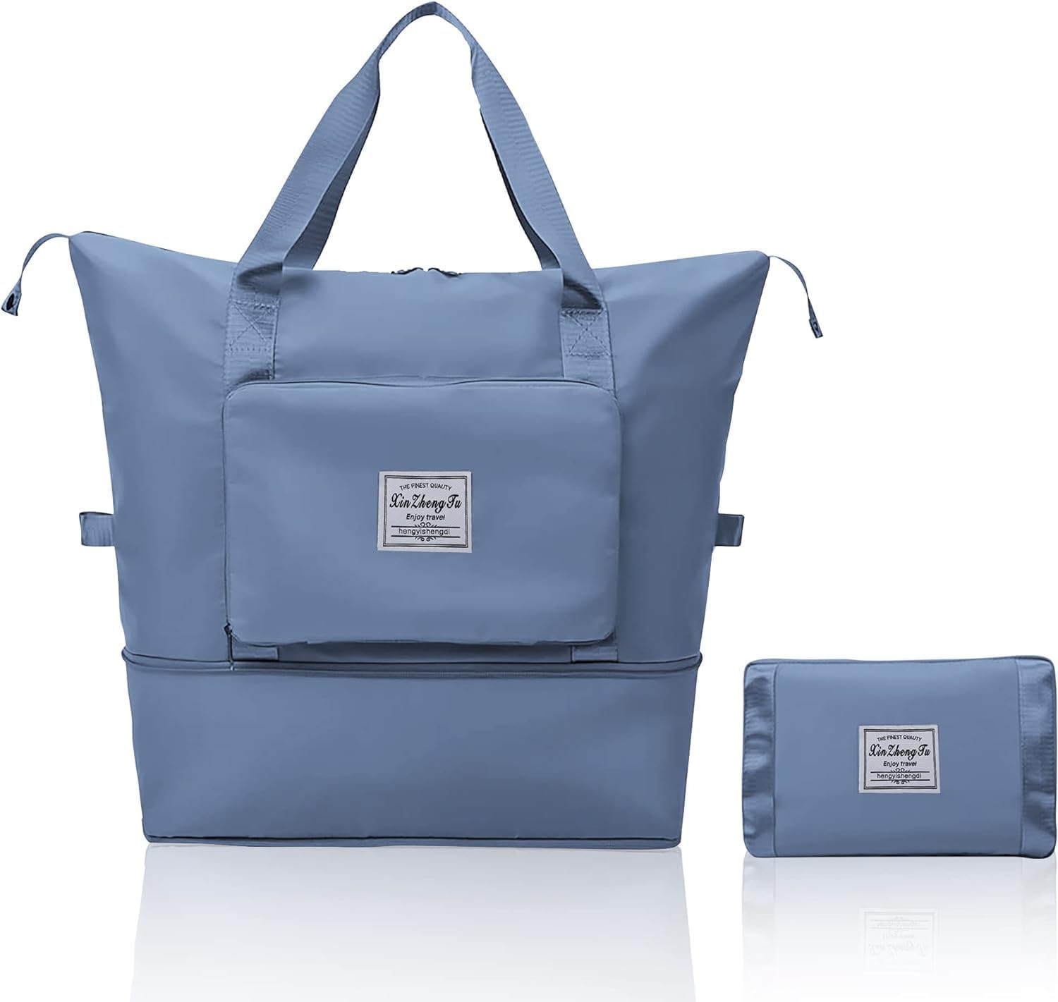 Festive Travel Duffel Bag | Large Capacity Folding Waterproof Luggage Bag with Wet & Dry Separation | Expandable Foldable Oxford Fabric Carry Bag for Diwali, Christmas & New Year Trips (Blue) Festive Travel Duffel Bag | Large Capacity Folding Waterproof Luggage Bag with Wet & Dry Separation | Expandable Foldable Oxford Fabric Carry Bag for Diwali, Christmas & New Year Trips (Blue)