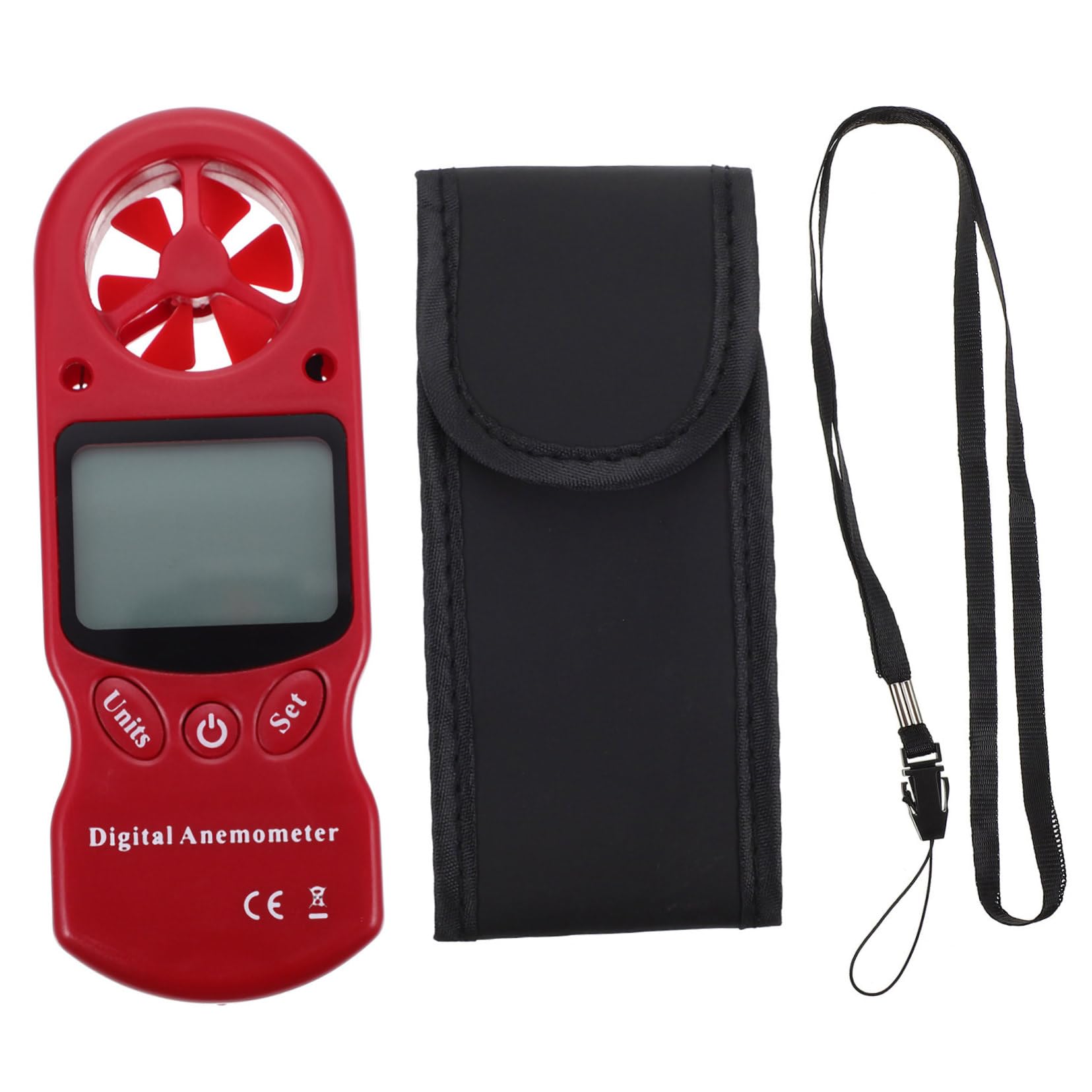 ULTECHNOVO 1pezzi Mini Anemometro Portatile Con Hygrotermometro Misuratore Del Vento e Umidità Per e Facile Usare Batteria