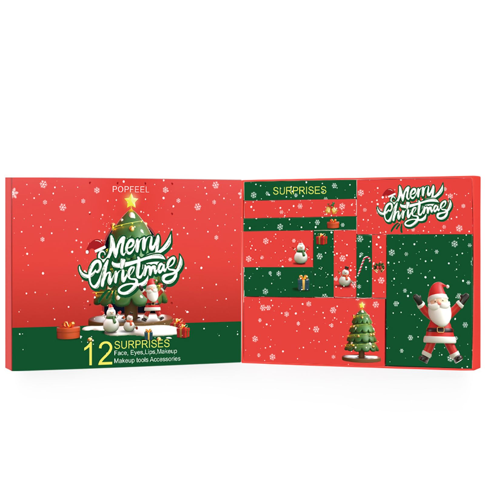 Melearch Makeup Set Box, Advent Surprise Assortment Gift with Professional Makeup Products, Cosmetics Set Party Favors for Women Teenager Girls, Vegan & Cruelty-Free WOW004