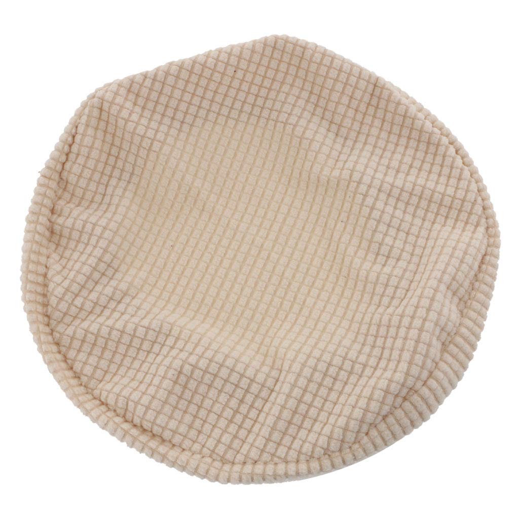 joyMerit Padded Round Bar Stool Cover Cushion Round Chair Seat Cushion for Wooden Metal Stools - Beige