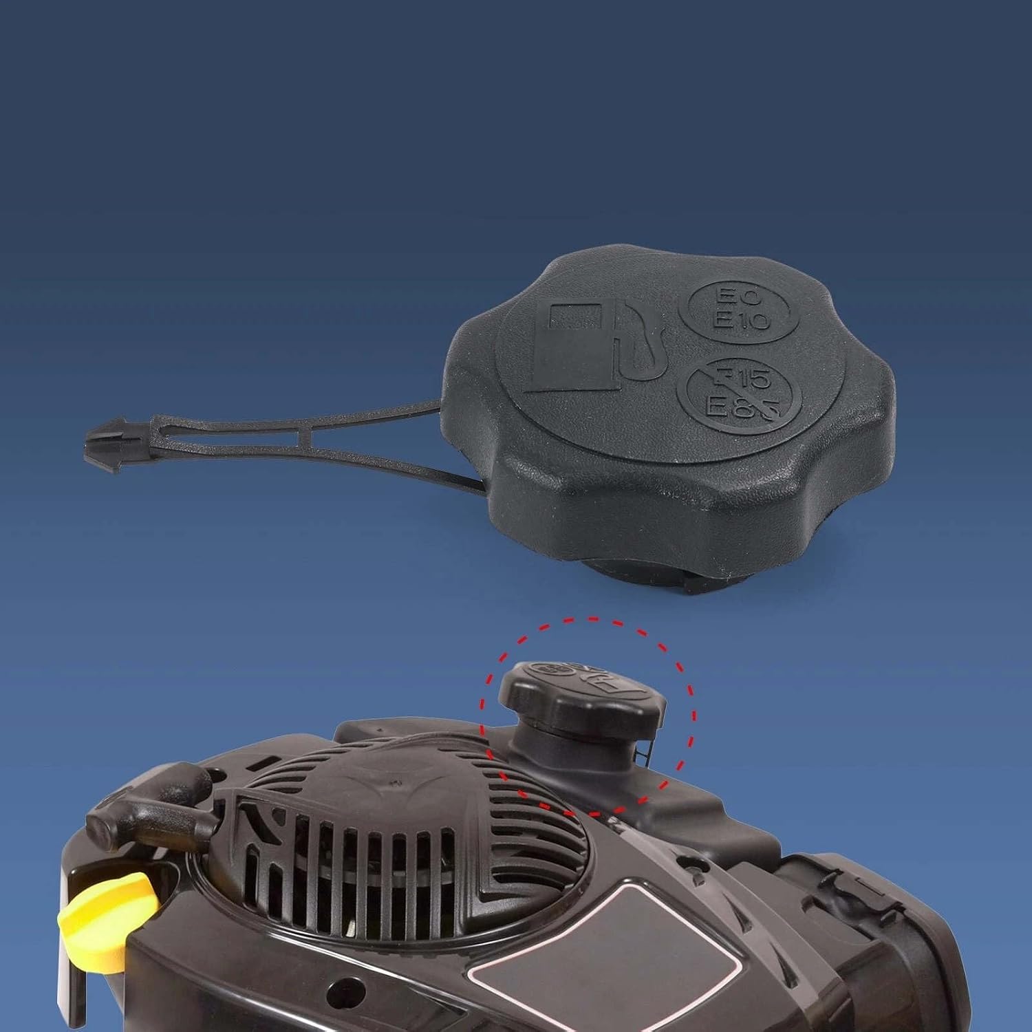 Fuel Tank Cap Replacement for Briggs & Stratton 675Exi/725Exi Engine Lawn Mower
