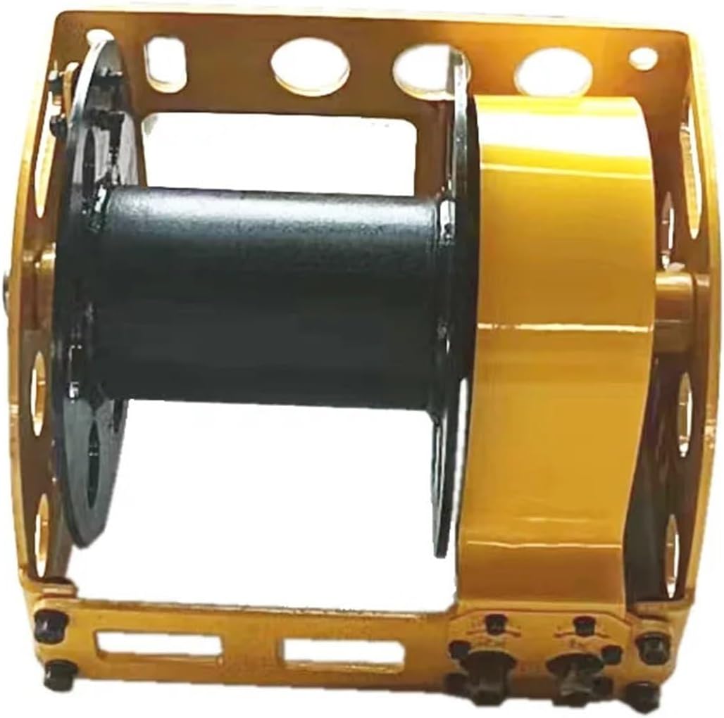 Hand Crank Winch, Hand-cranked Winch Mini Anchor Hand Operated Winch with Crack and Break Gear Worm Manual Hand Winch,Boat Trailer Winches