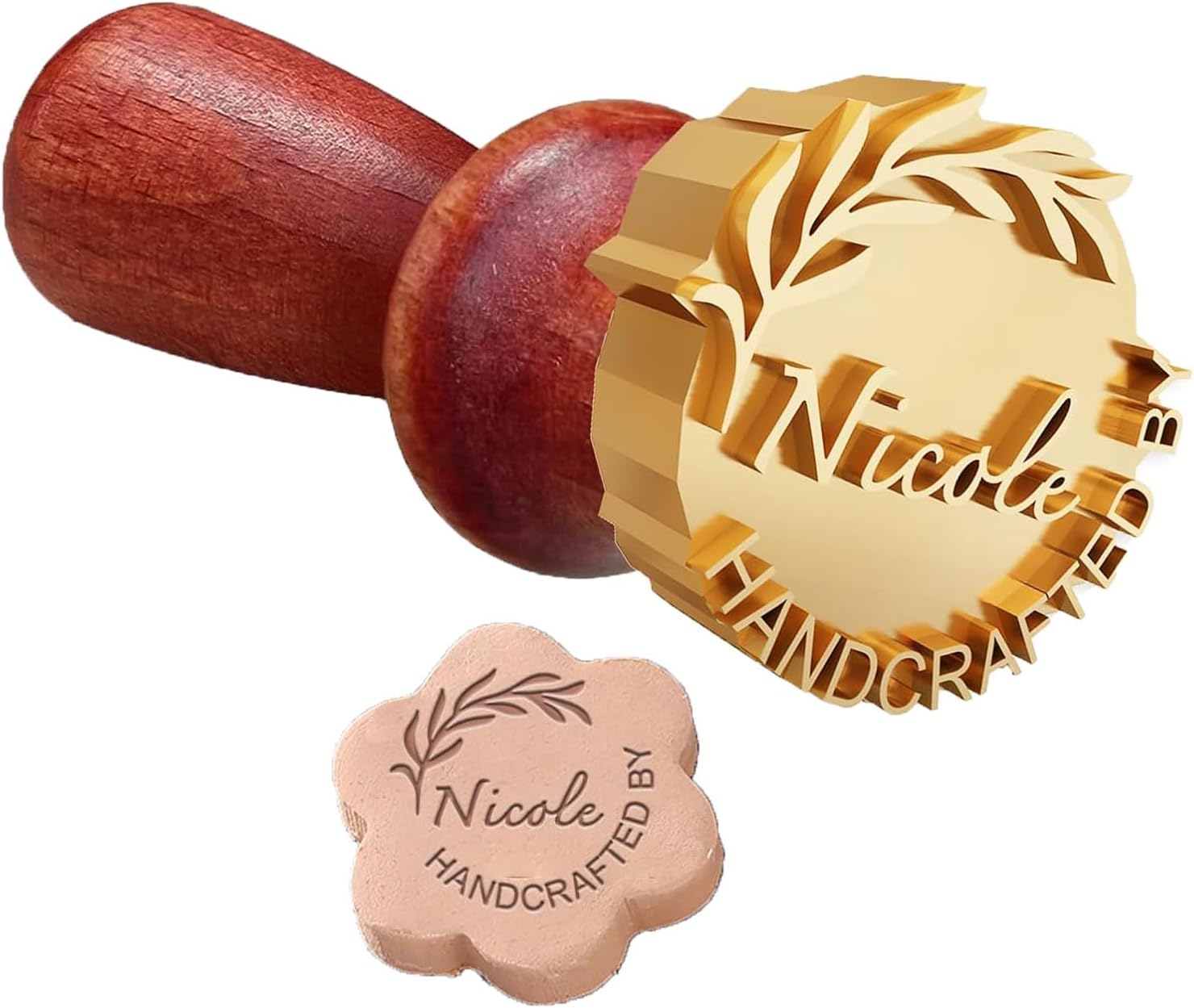 Personalized Pottery Signature Stamp Handcrafted Potters Lovers Gift Clay Pottery with Your Logo for Cookie and Soap DIY Stamp Kit